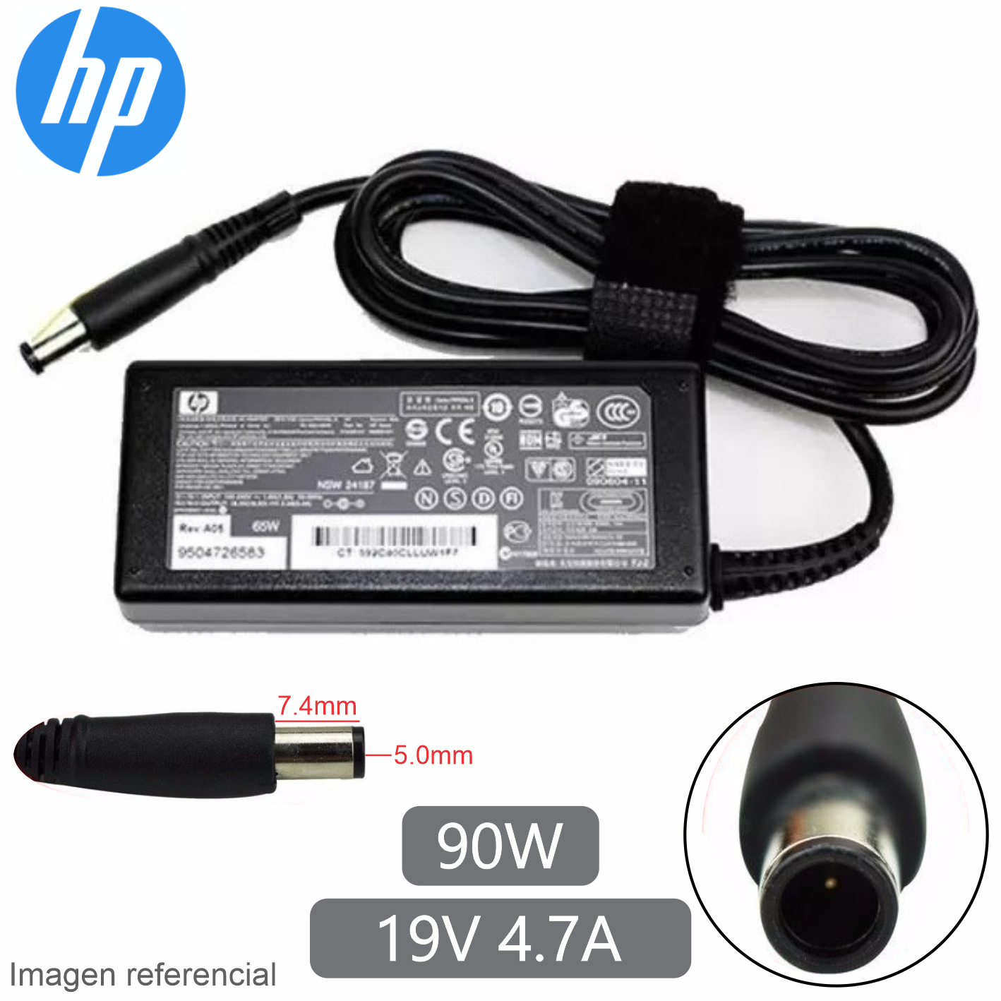Cargador HP Punta Aguja 19V 4.7A