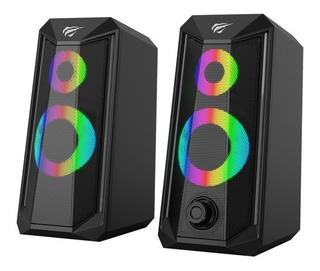 Parlante Iluminacion Rgb Para Pc Havit Sk202 Plug 3.5