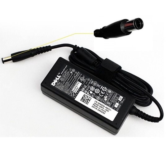 Cargador Dell punta fina 19.5v-3.34a