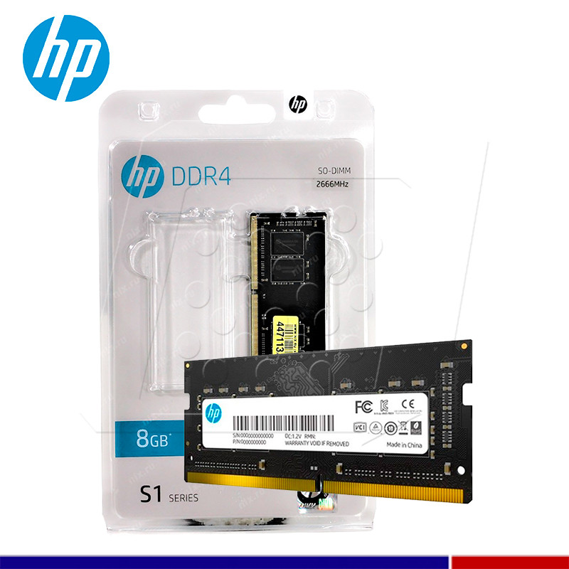 MEMORIA SO-DIMM HP S1 SERIES, 8GB DDR4 2400 MHZ, CL-17, 1.2V