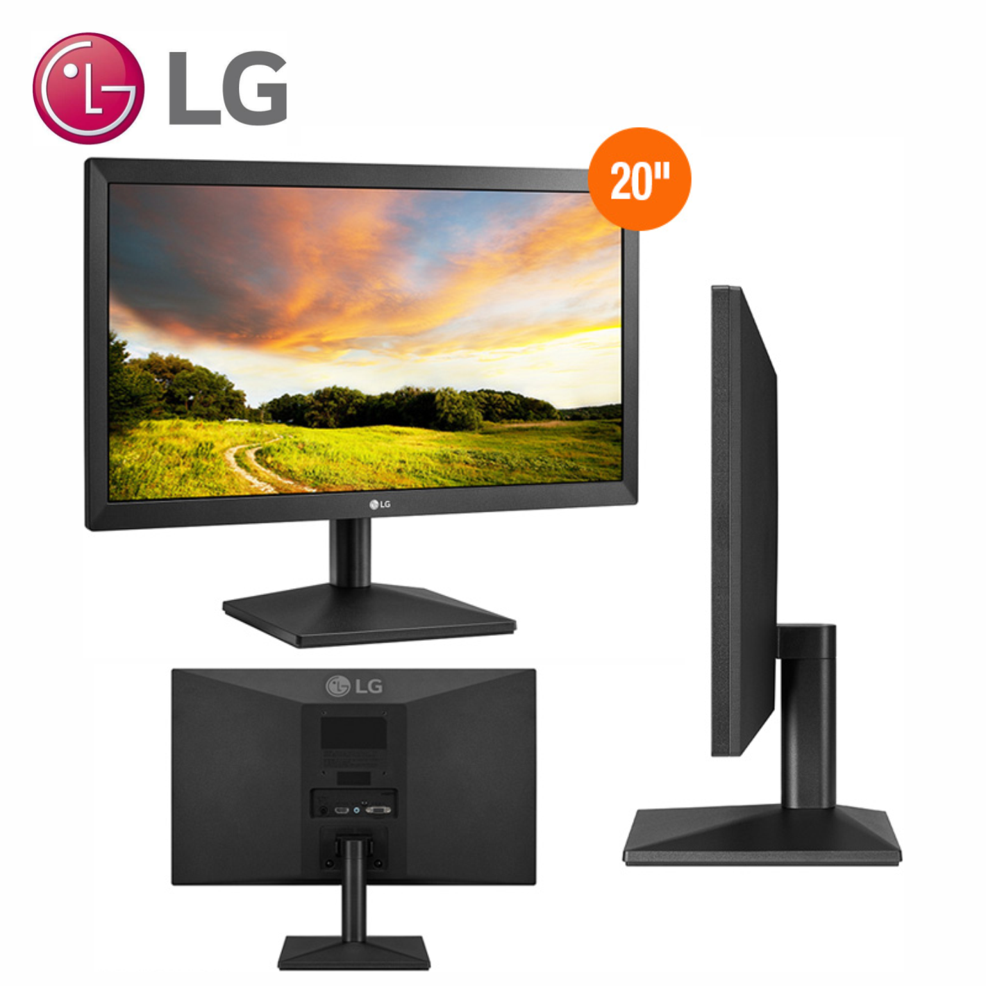 MONITOR LG LED 20MK400H 19.5 V 1366 X 768 HDMI 5MS. 75HZ.  